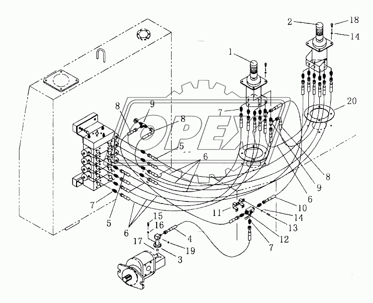 PILOT CONTROL PIPING ASSY