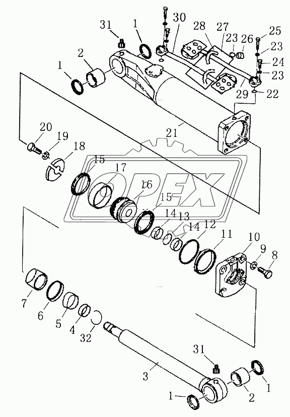 LIFT CYLINDER (RIGHT)