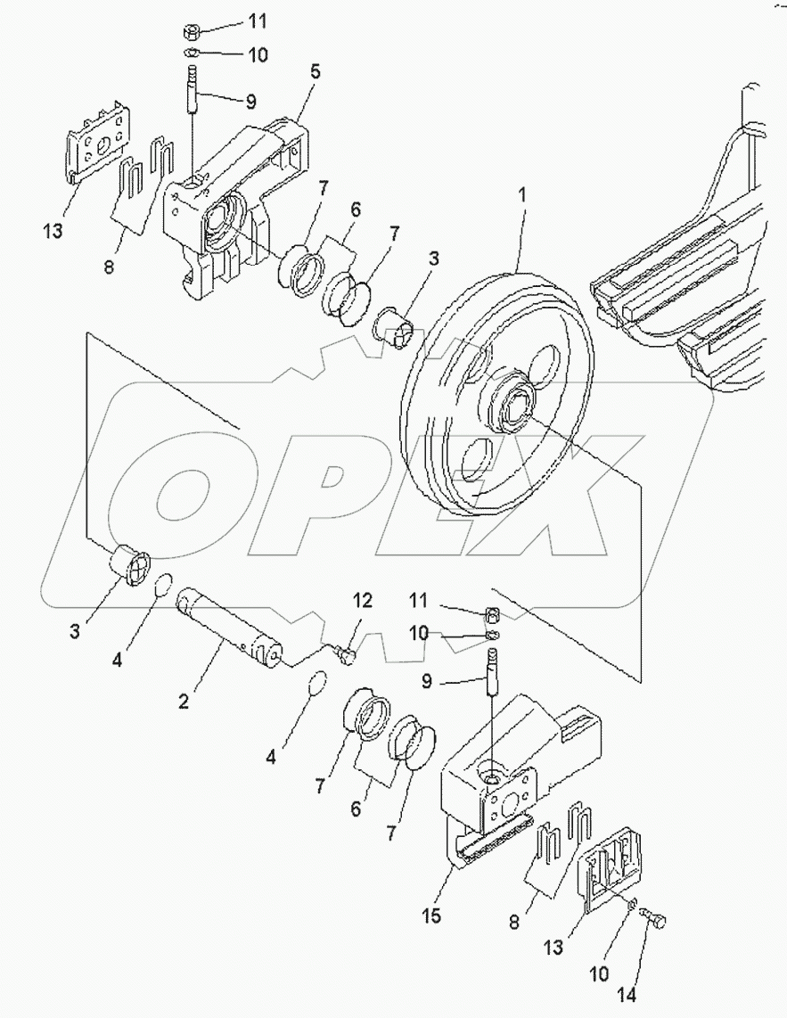 FRONT IDLER ASSY