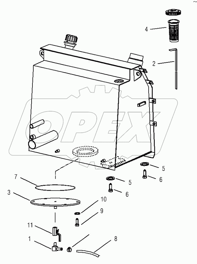 FUEL TANK AND ITS PIPELINE ASSEMBLY