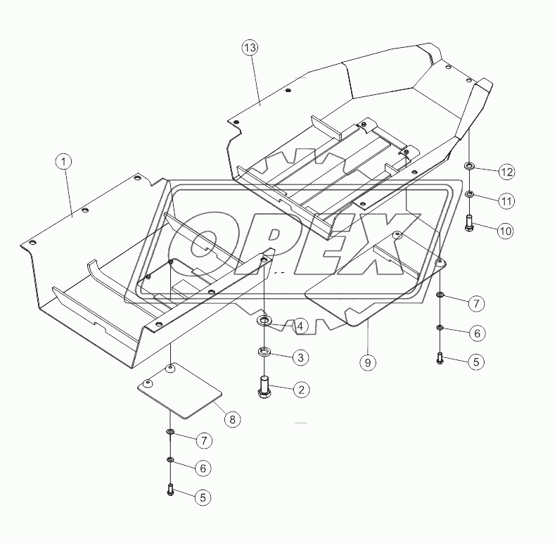 BOTTOM GUARD PLATE 16L-52-A11 V1.0
