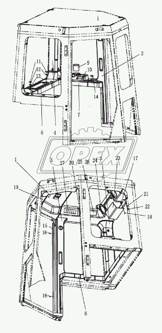 CAB INTERIOR 16Y-91E-001 V1.0