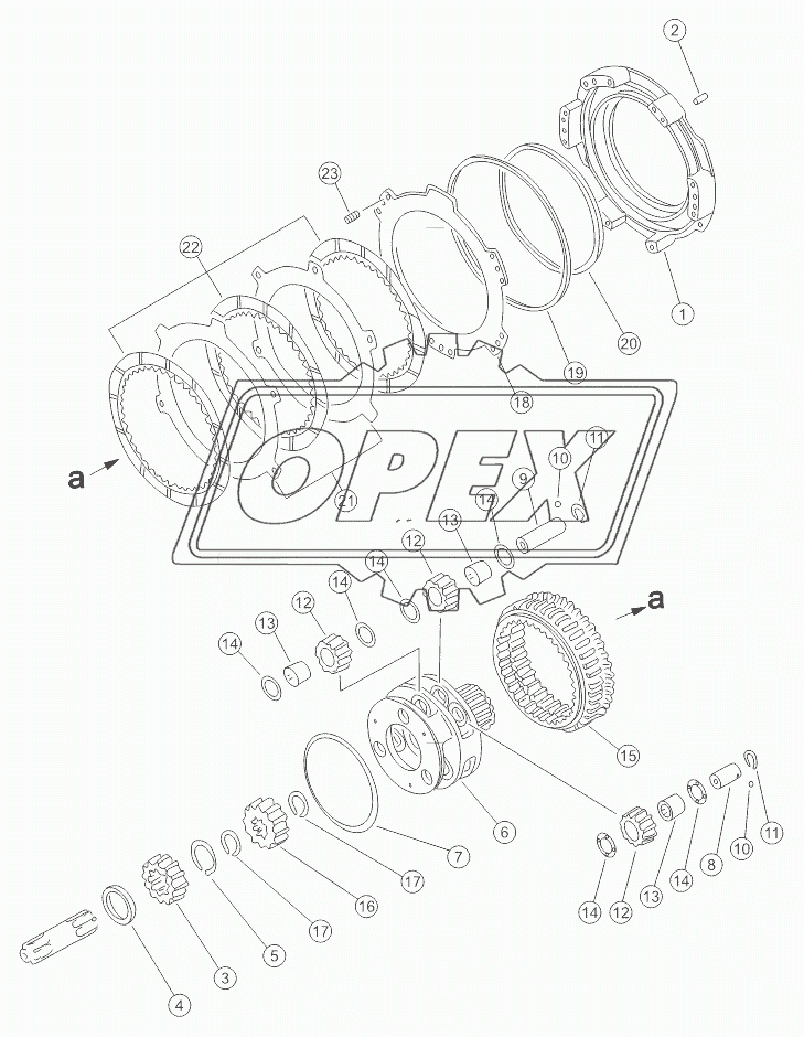 BACKWARD CLUTCH 16Y-15-004 V1.0