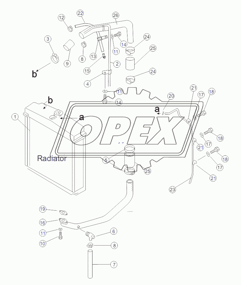 RADIATOR PIPING 16Y-03B-001 V1.0