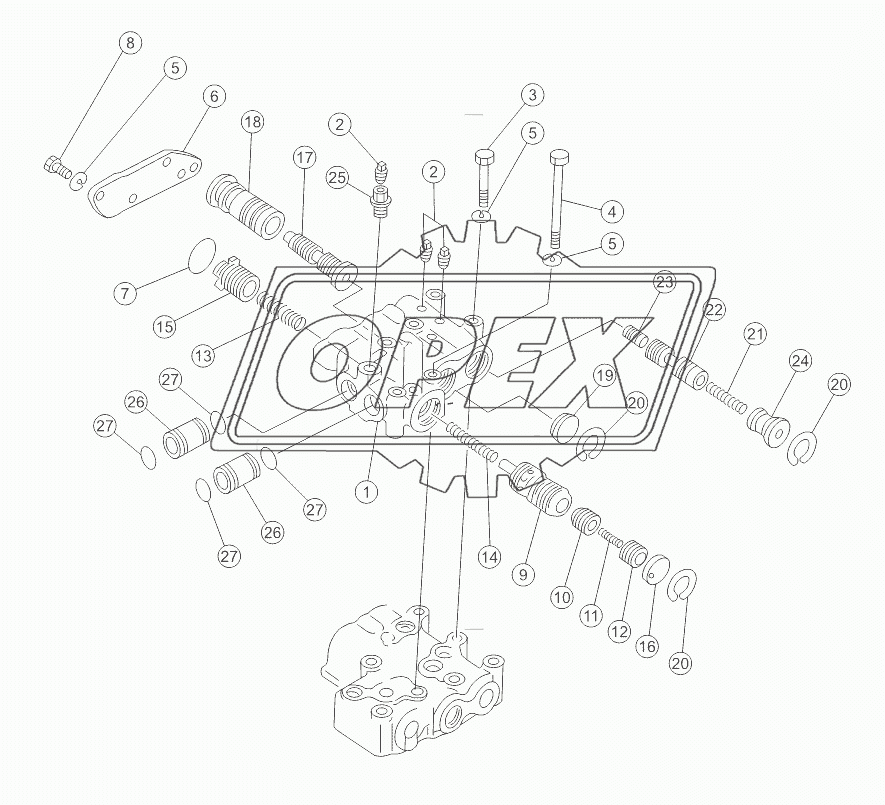 TRANSMISSION CONTROL VALVE 16Y-75-102 V1.0