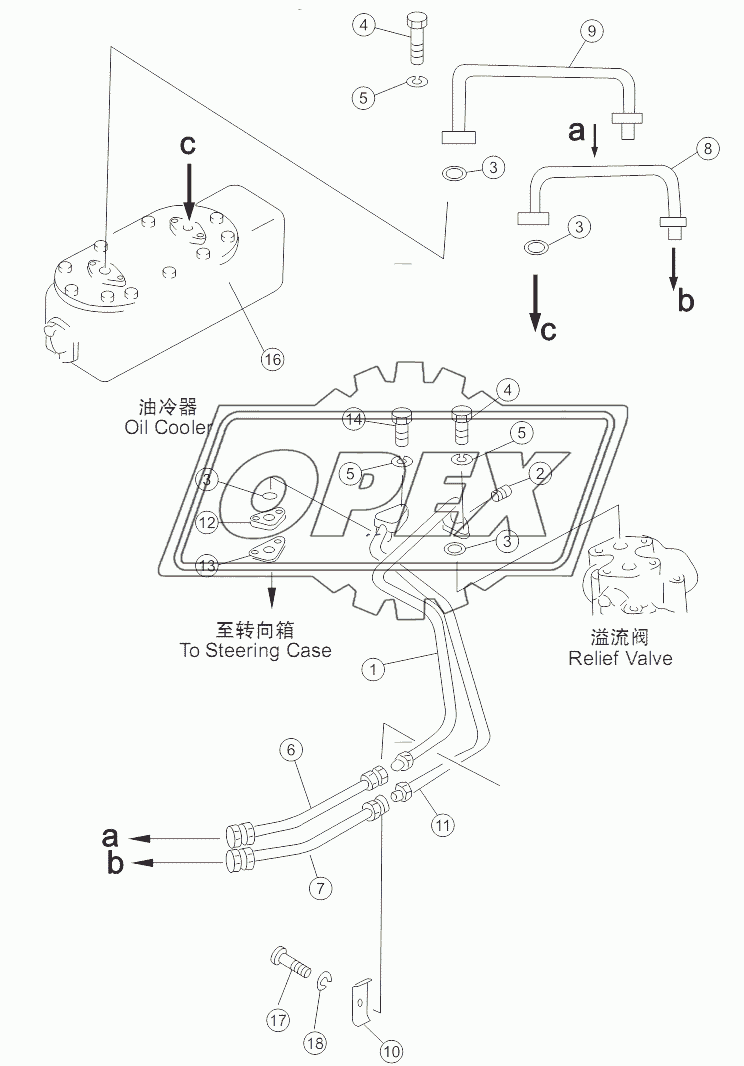 OIL COOLER PIPING 16Y-76D-003 V1.0