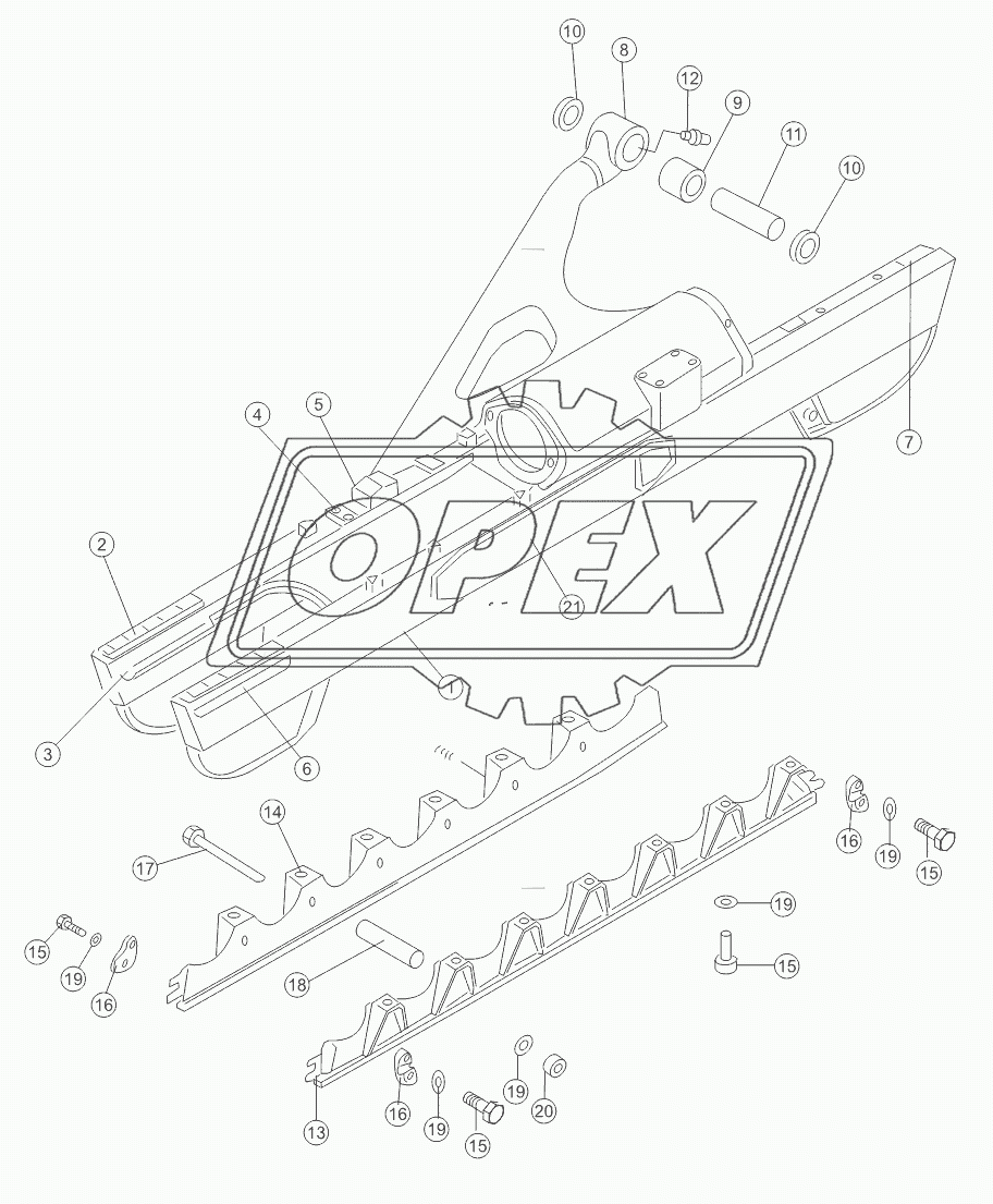 TRACK FRAME ASSY 16Y-40-001 V1.0