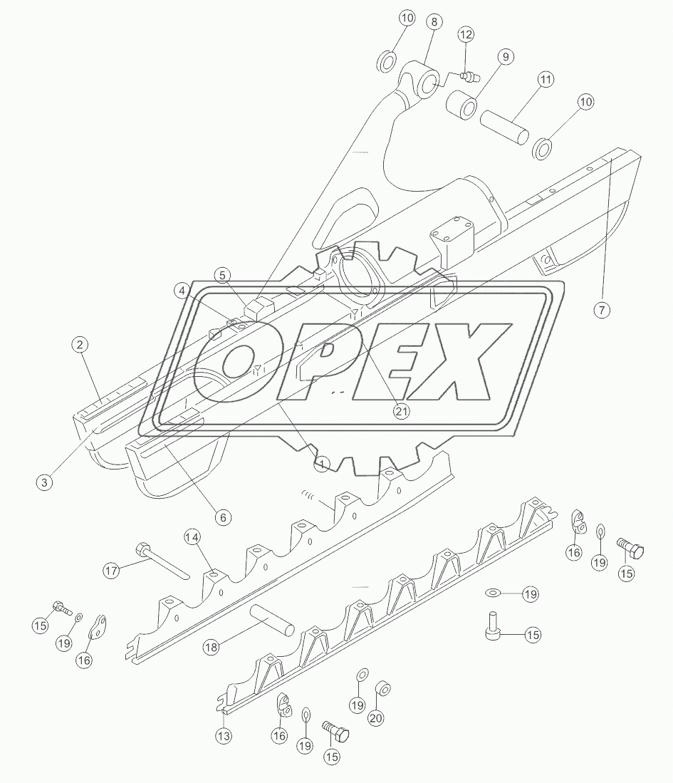 TRACK FRAME ASSY 16Y-40-A21 V1.0