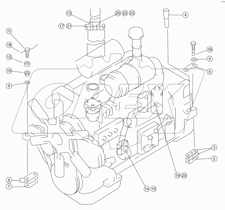  WD10 ENGINE MOUNTING AND ATTACHMENT