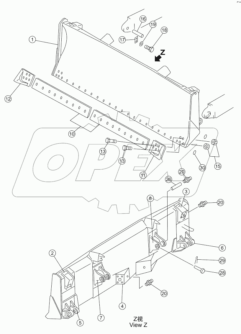  STRAIGHT TILT BLADE SD16, SD16E