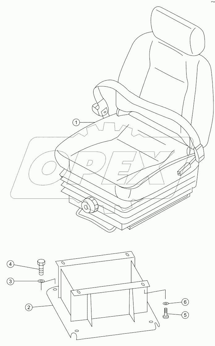  OPERATOR'S SEAT ASSEMBLY