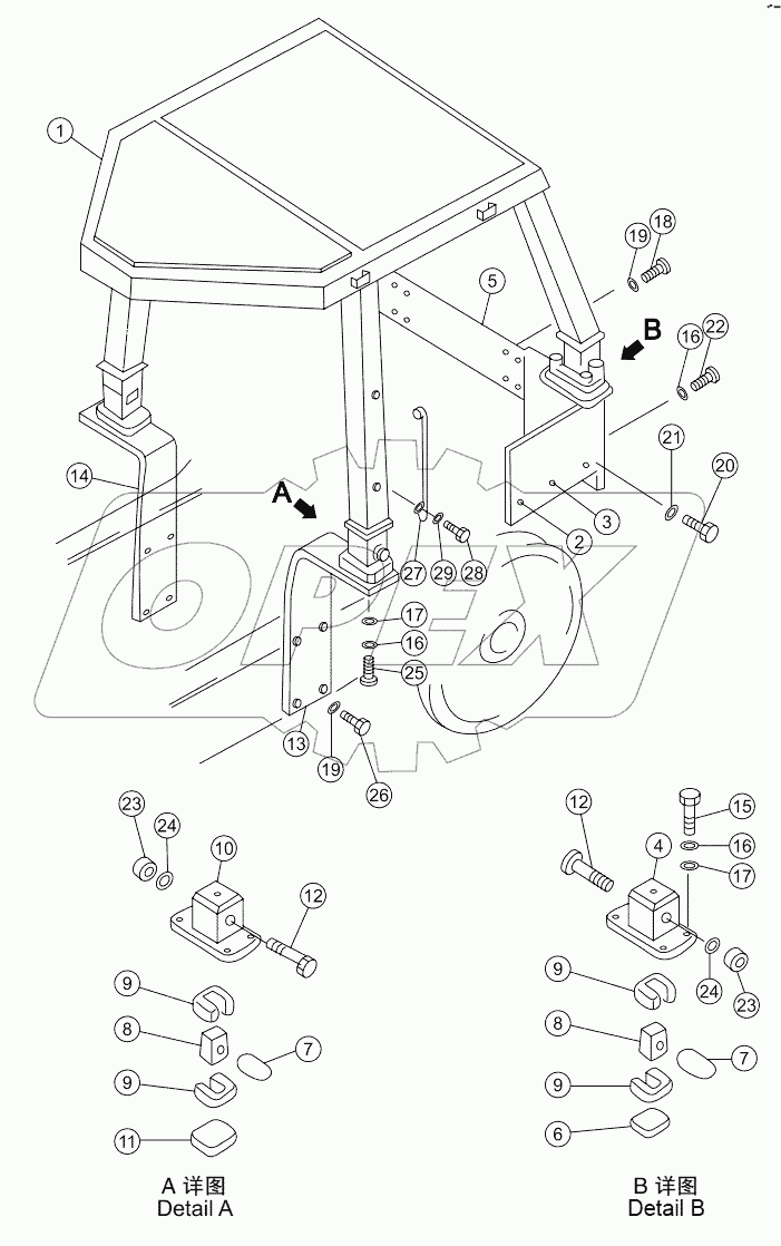  FRAME, ROPS AND MOUNTING
