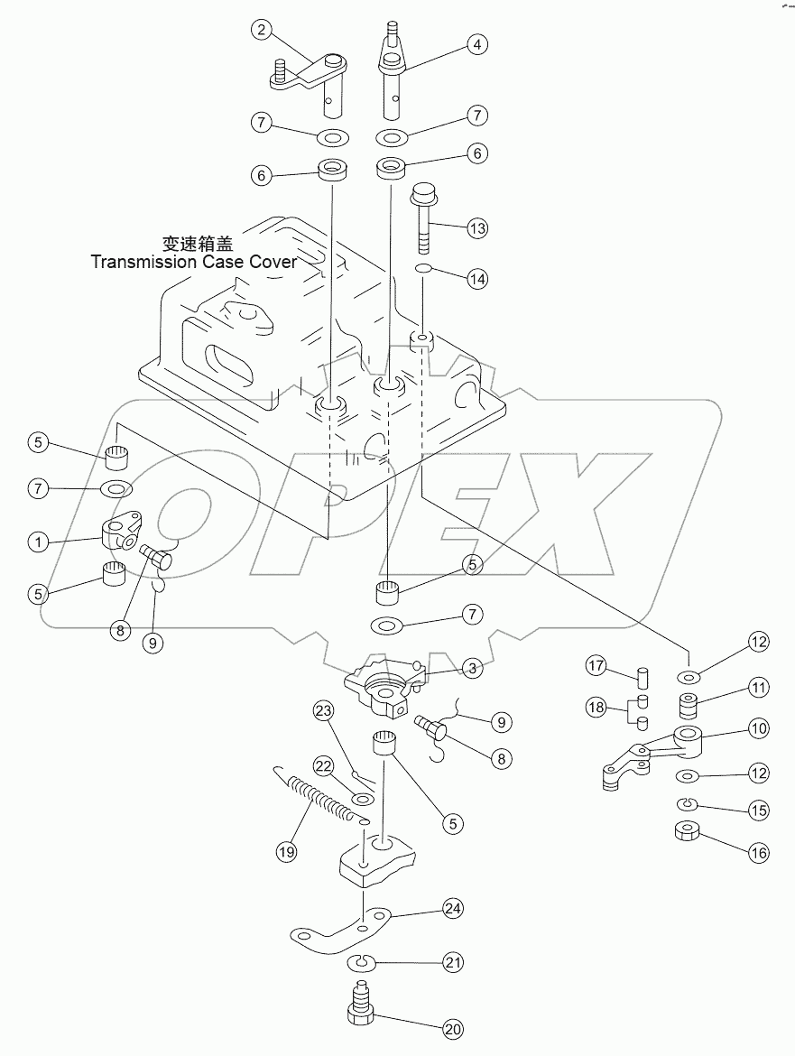  TRANSMISSION  CONTROL LEVER