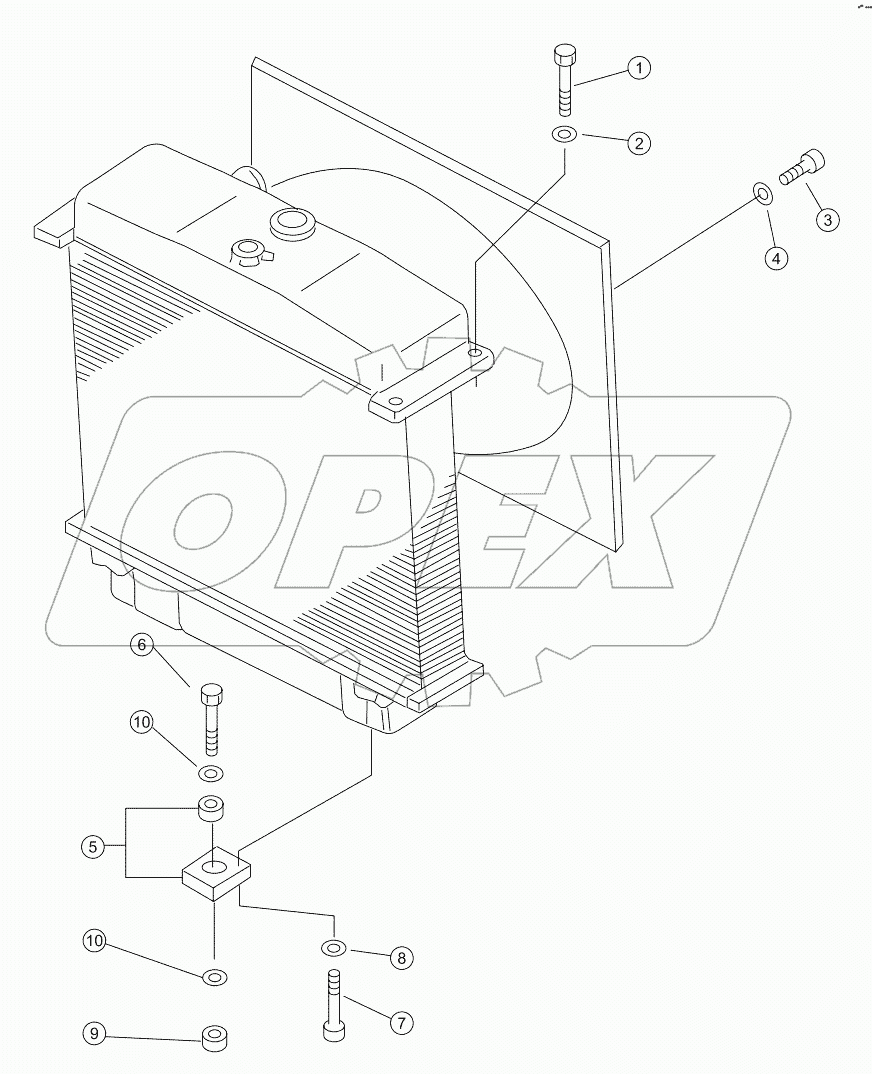  RADIATOR MOUNTING PARTS