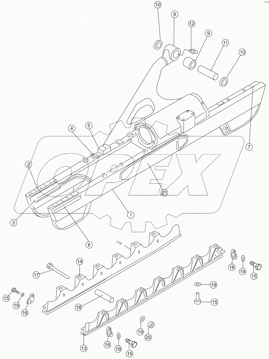  TRACK FRAME ASSY SD16E