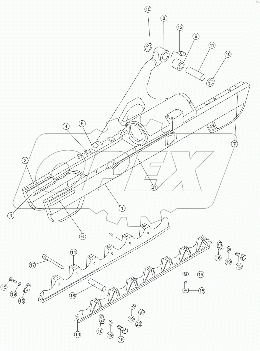  TRACK FRAME ASSY SD16L