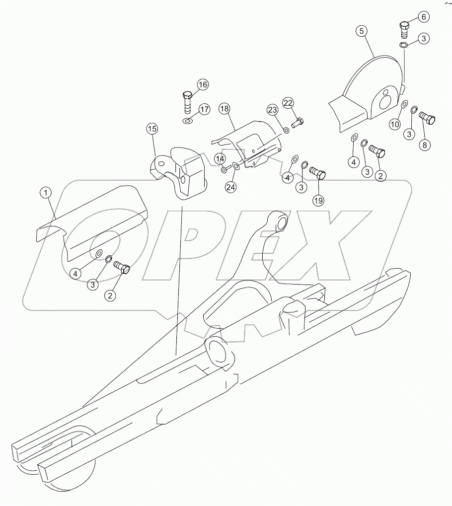  TRACK FRAME COVER SD16L