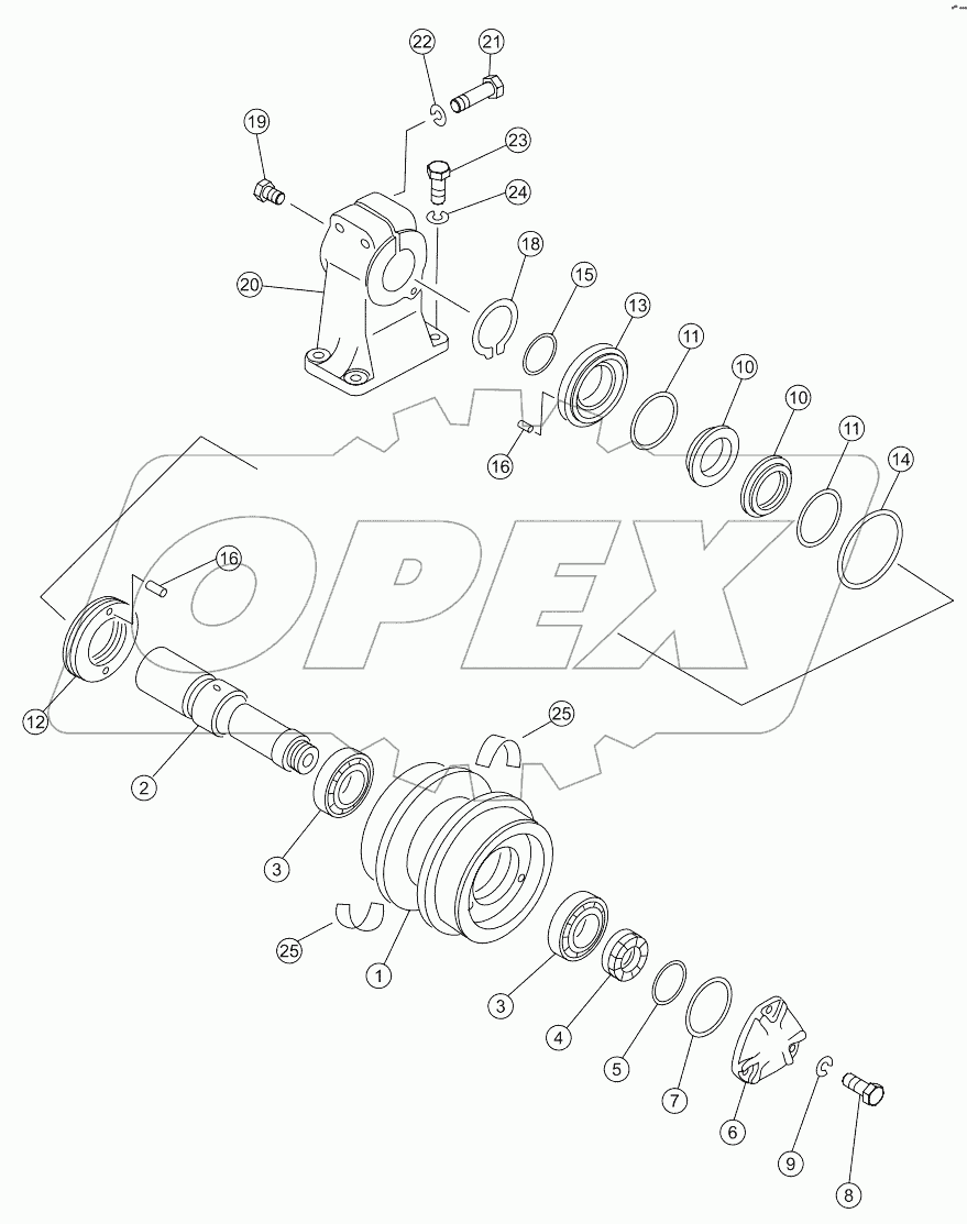  CARRIER ROLLER ASSY SD16