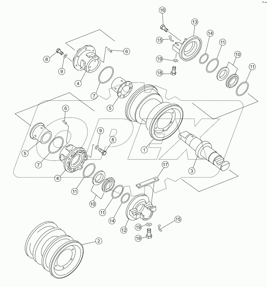  TRACK ROLLER ASSY SD16