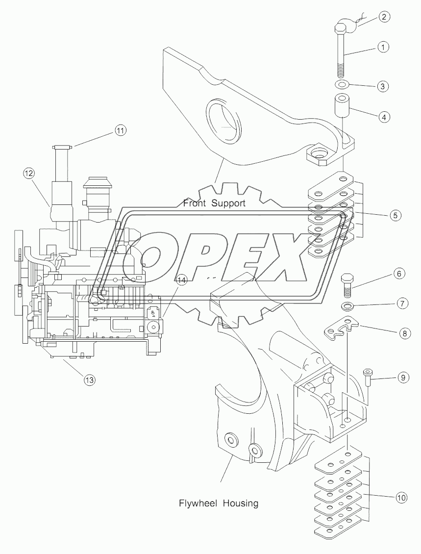 ENGINE ACCESSORIES AND INSTALLATION (FOR ENGINE WD12)