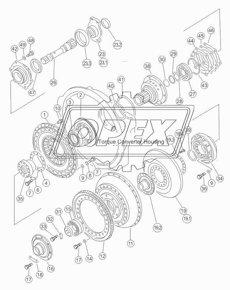 TURBINE SHAFT AND GUIDE PULLEY