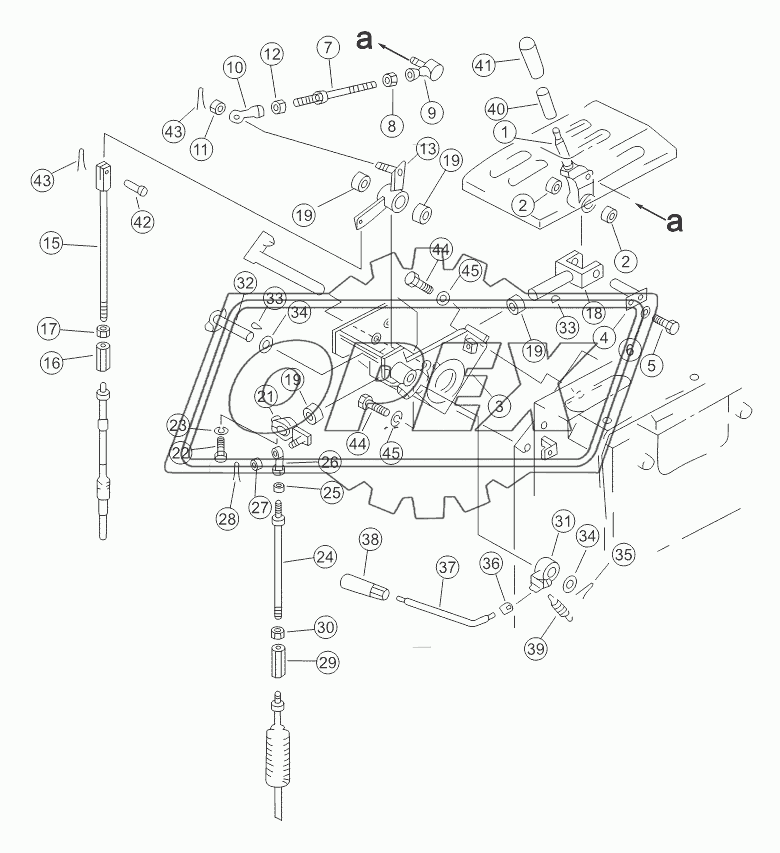 TRANSMISSION CONTROL LEVER