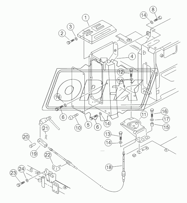 TRANSMISSION CONTROL LINKAGE (2/3)