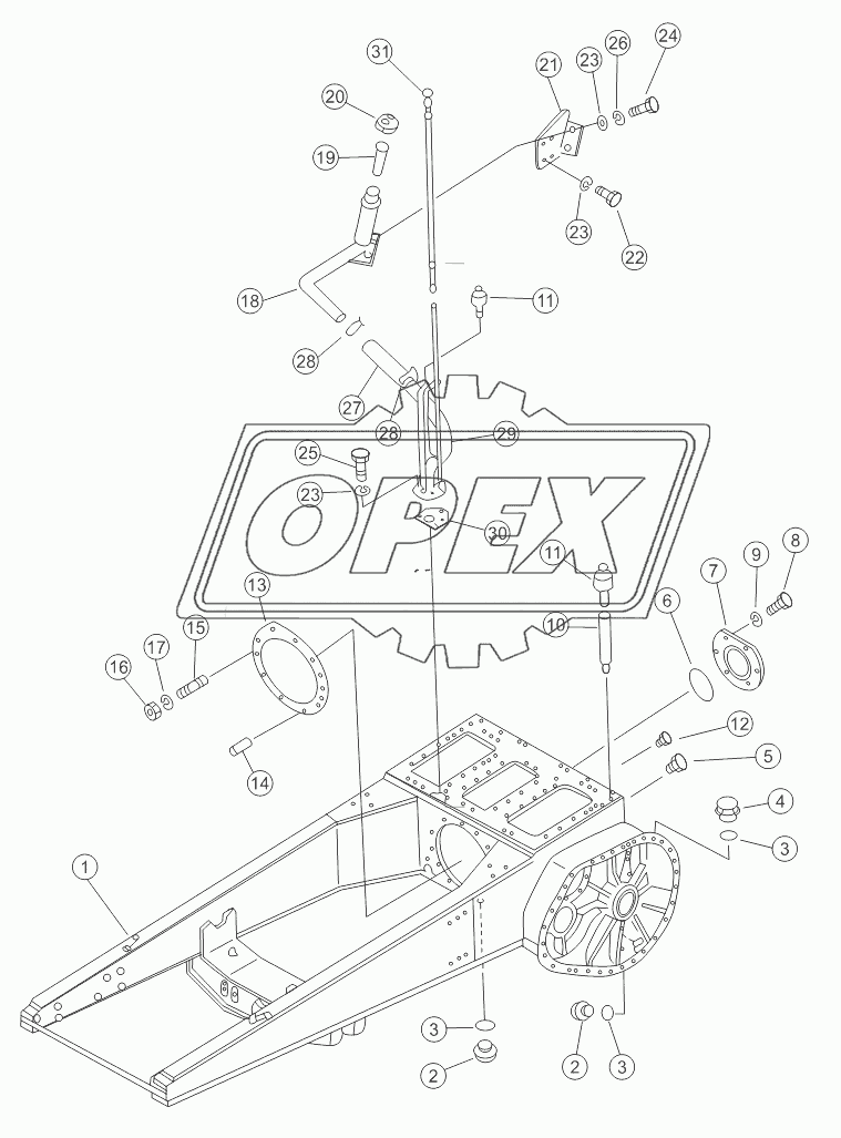 FRAME (FOR ENGINE NT855)