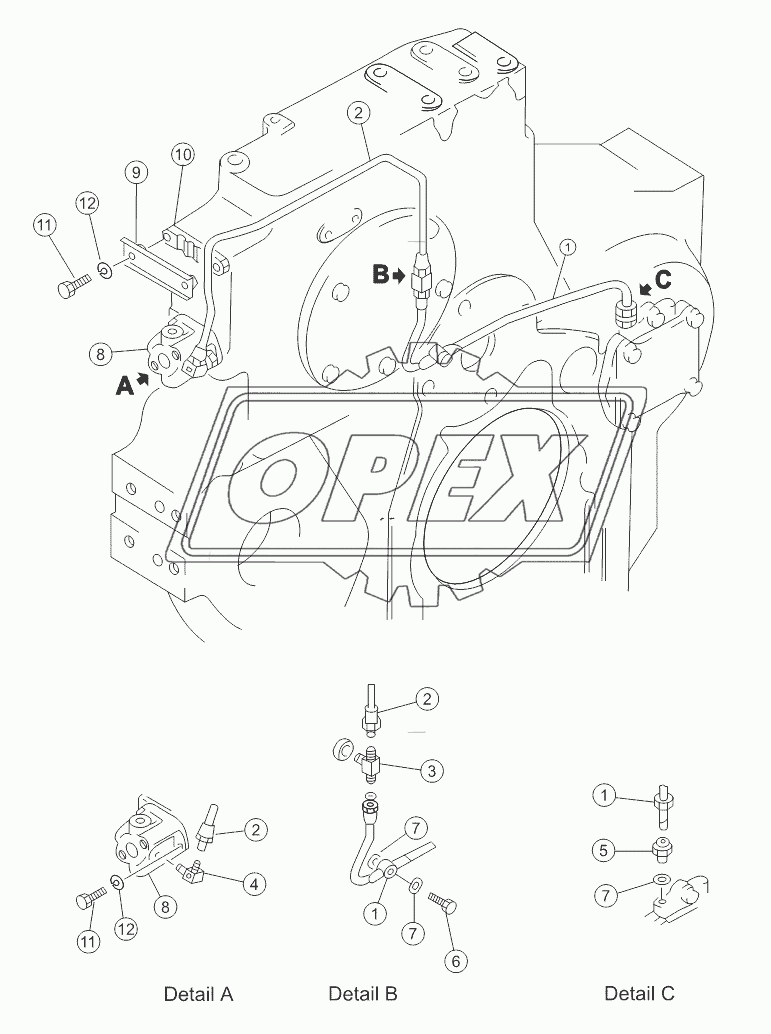 POWER TAKE OFF LUBRICATION TUBE