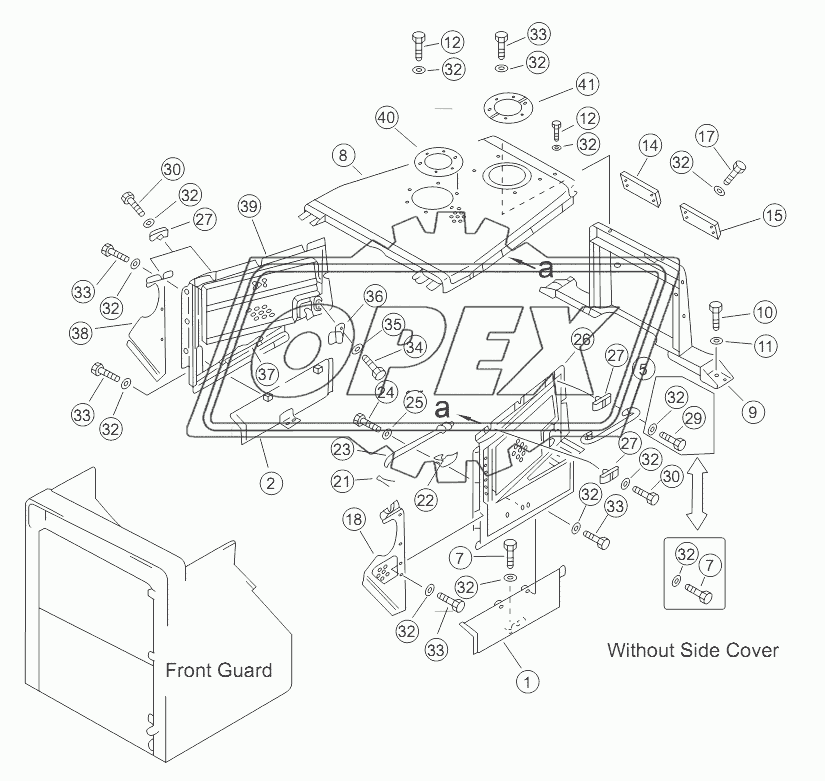 GUARD,SIDE (FOR ENGINE WD12)
