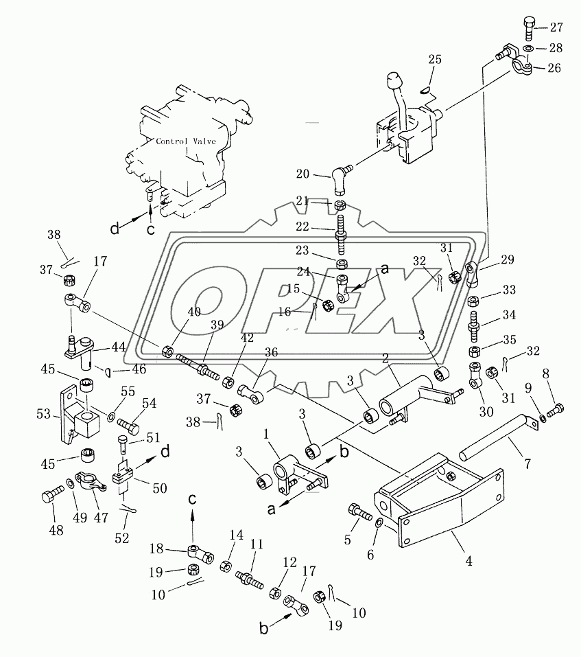 ANGLE BLADE CONTROL LINKAGE