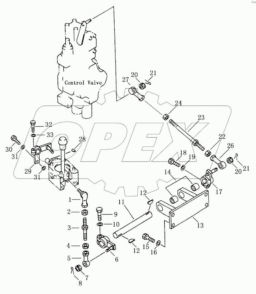 SINGLE SHANK RIPPER CONTROL LEVER (2/3)