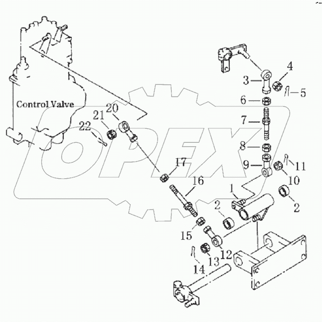 SINGLE SHANK RIPPER CONTROL LEVER (3/3)