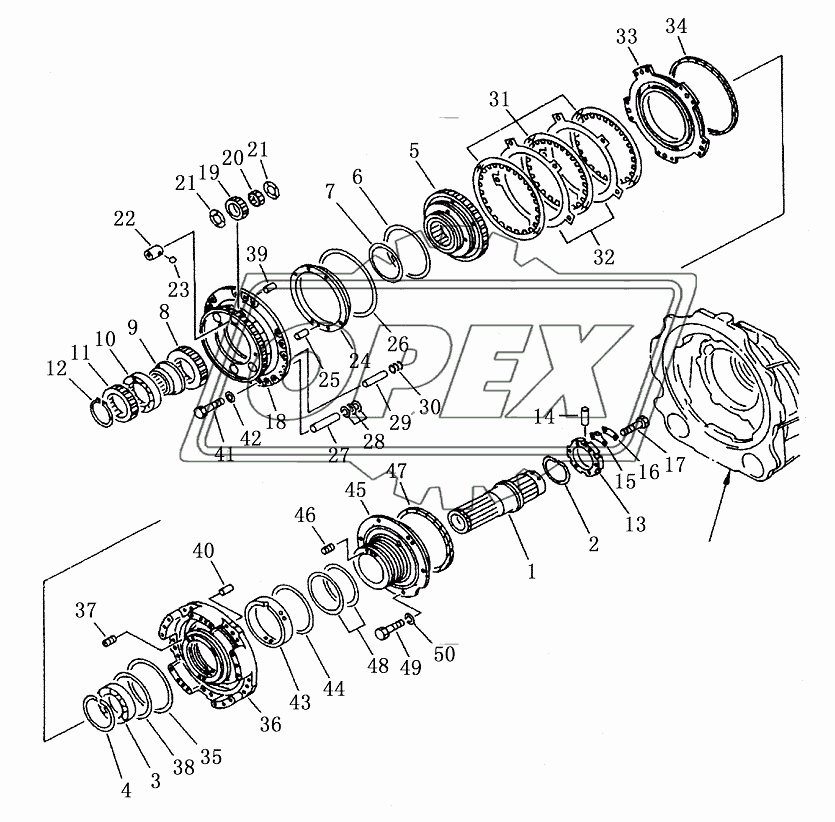 TRANSMISSION GEAR AND SHAFT (3/3)