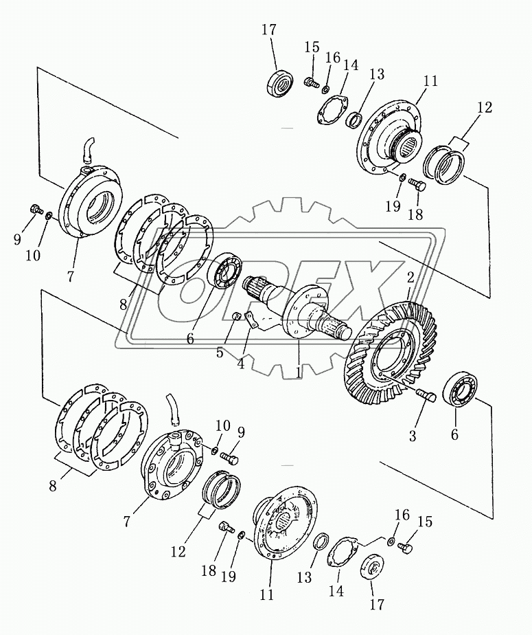 BEVEL GEAR AND SHAFT