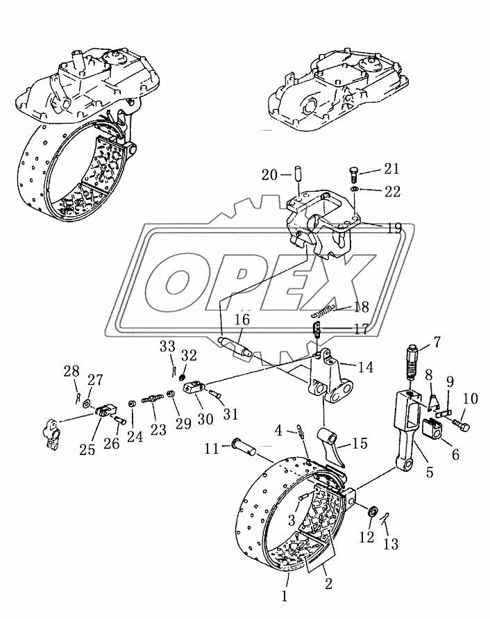 BRAKE BAND AND LINKAGE