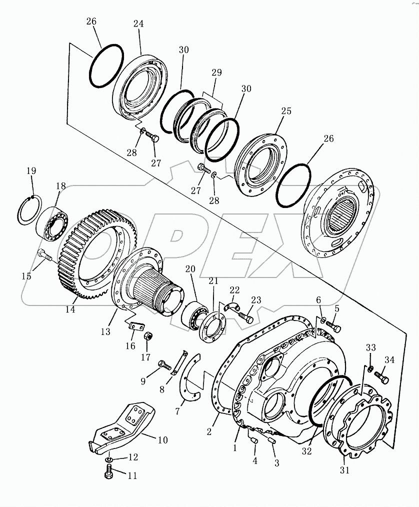 FINAL DRIVE CASE AND GEAR (2/2)
