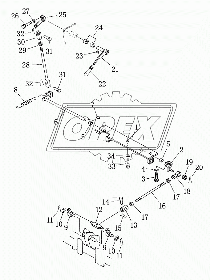 PARKING BRAKE LEVER