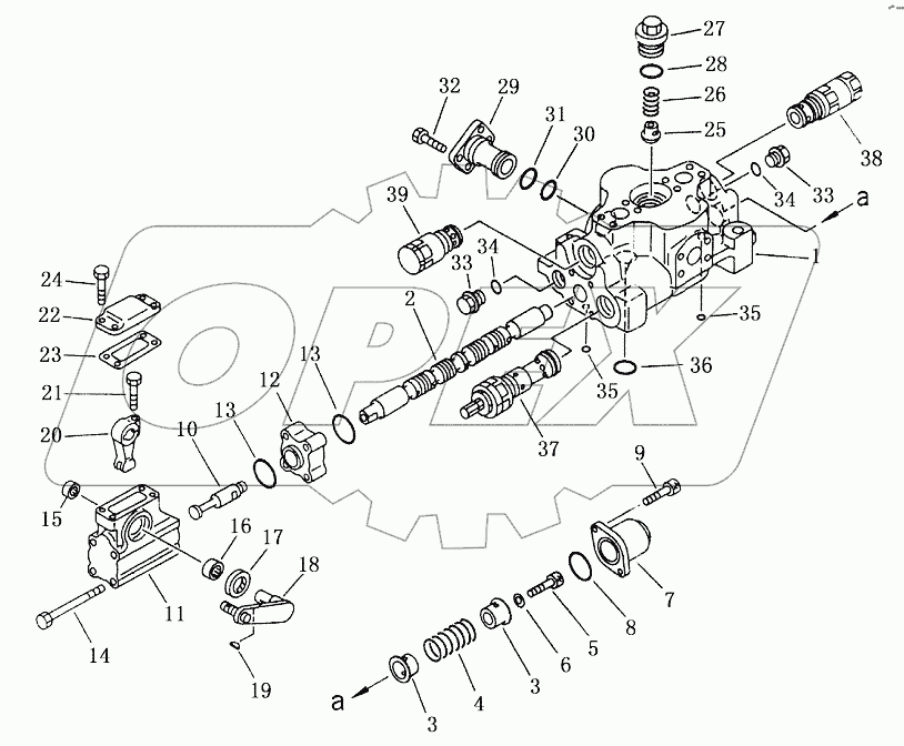 THREE SHANK RIPPER CONTROL VALVE (1/2)