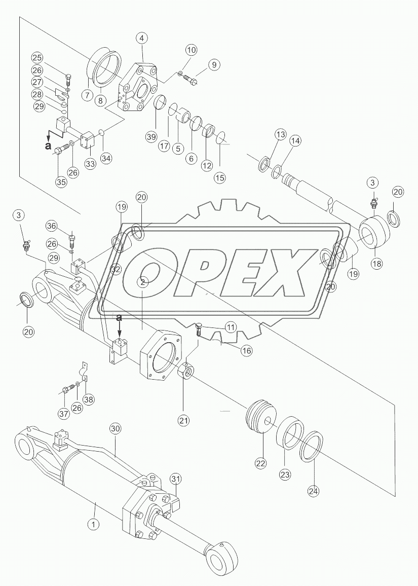 RIPPER TILT OIL CYLINDER