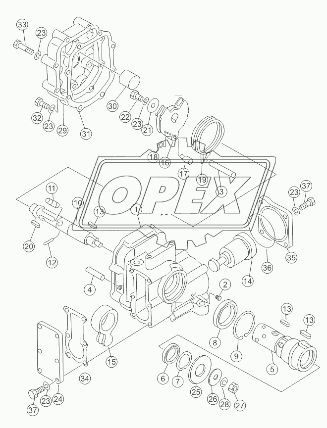 TILT AND RIPPER CONTROL SERVO VALVE