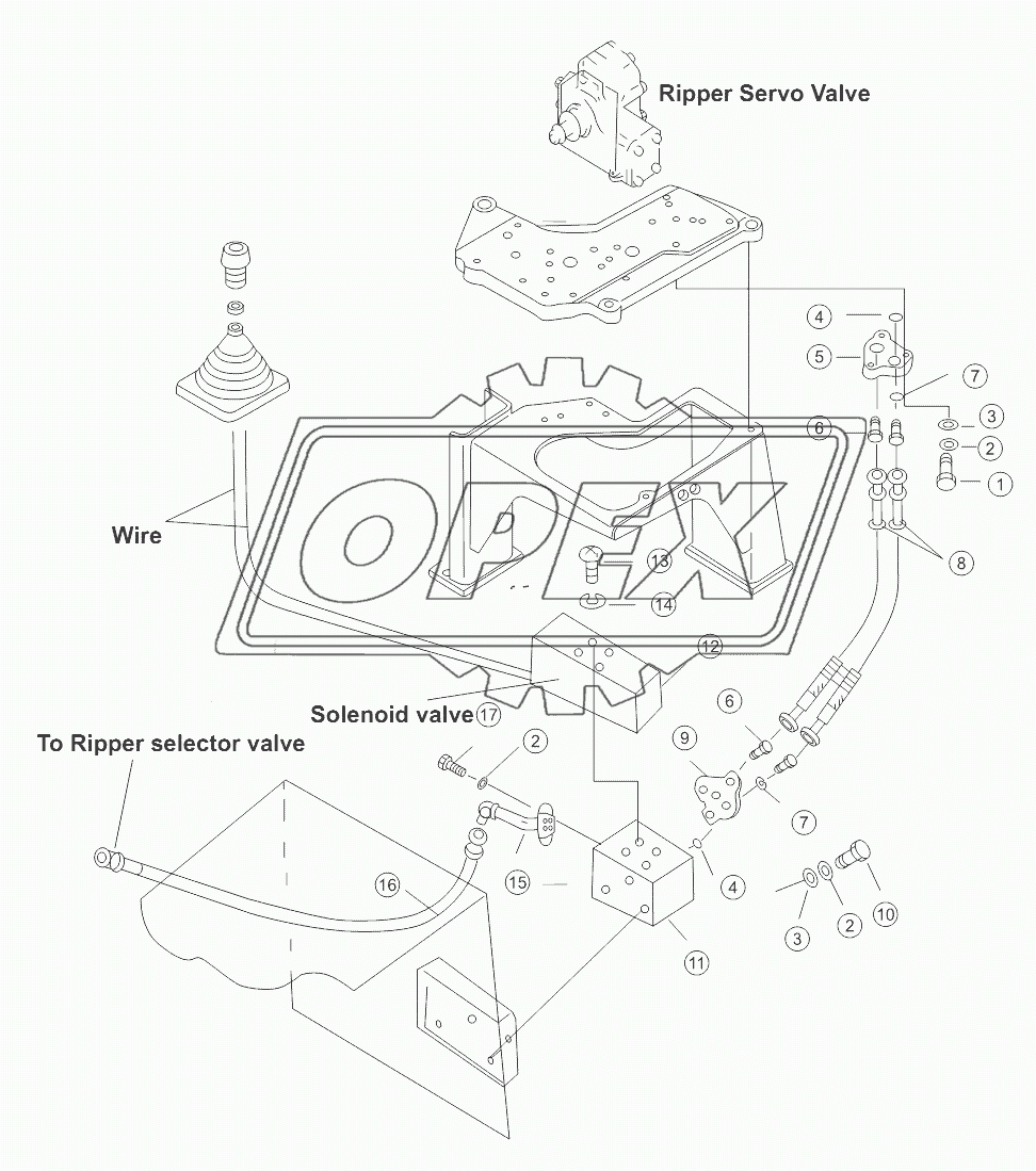 RIPPER CONTROL LEVER (2/2)