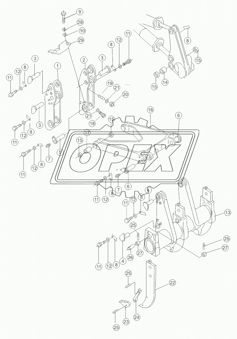 TRIPLE-SHANK RIPPLER  ASSY