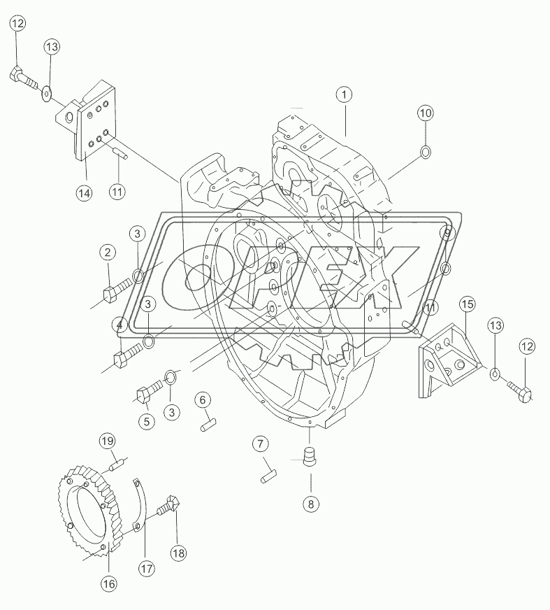 FLYWHEEL HOUSING  ASSY