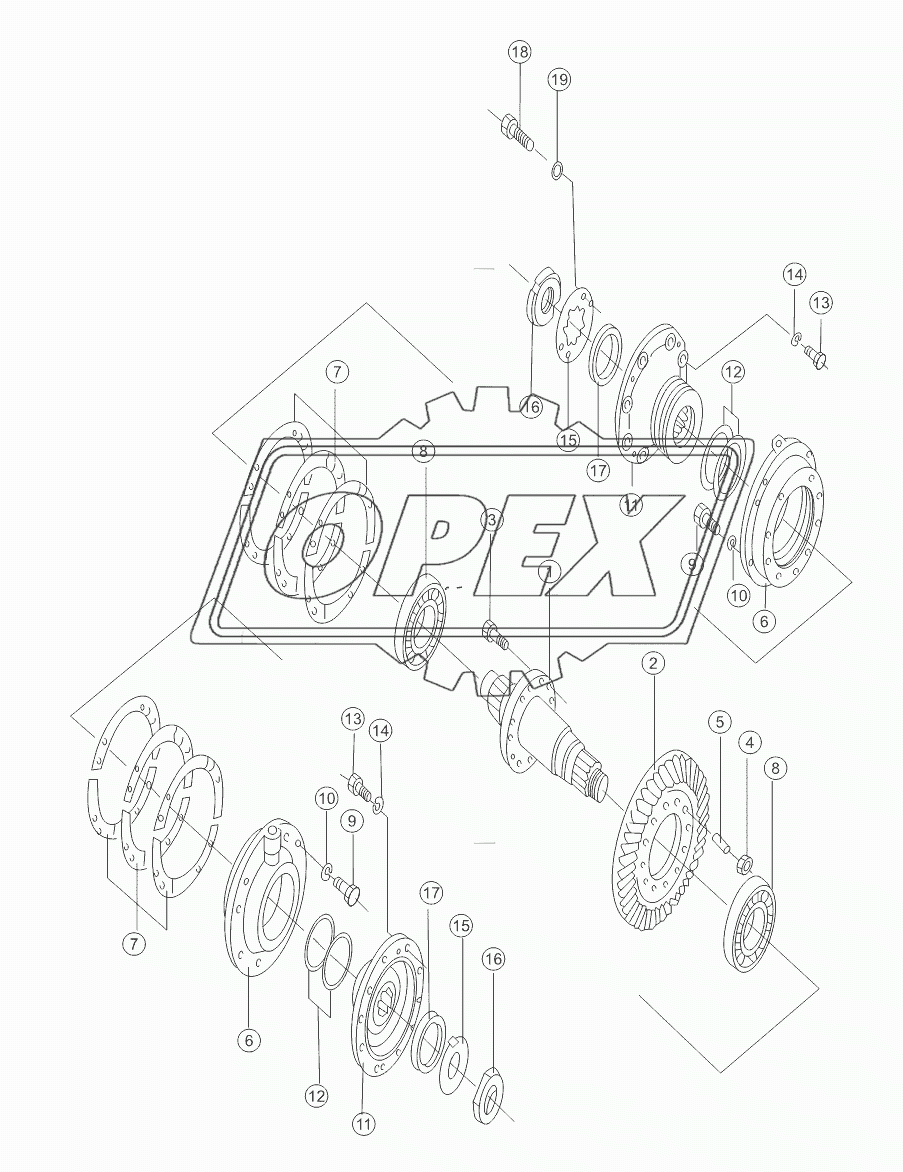 BEVEL GEAR AND SHAFT