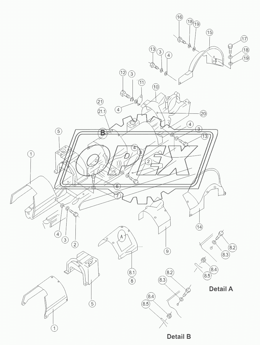 TRACK FRAME COVER