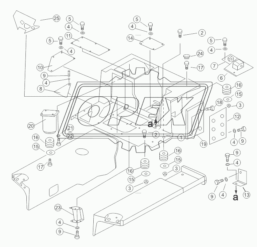 FRAME, FLOOR PLATE