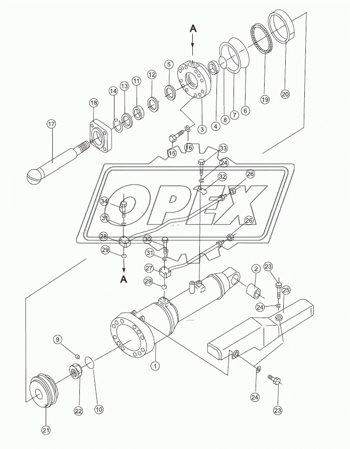 TILT OIL CYLINDER