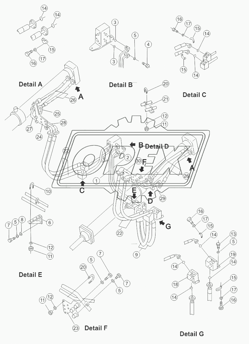 BLADE LIFT PIPING (2/2)