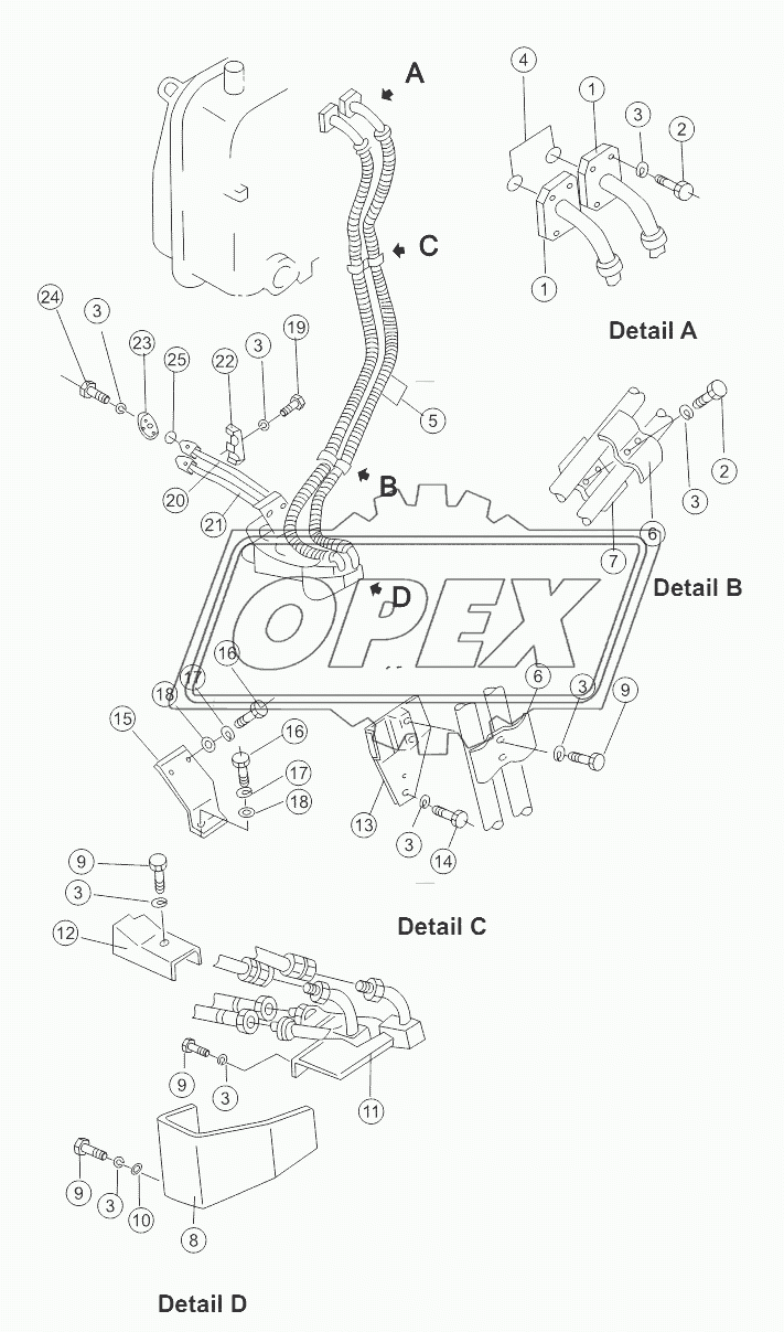 TILT PIPING (WITHIN THE MAIN SYSTEM)